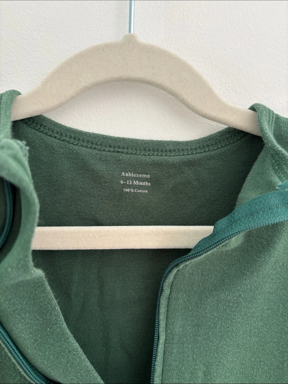 Toddler Forest Green Footed One-Piece Pajamas